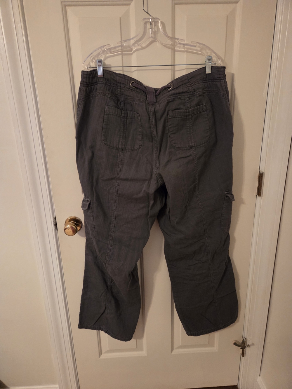 Lane Bryant Wide Leg Cargo Pants in Charcoal - Picture 5 of 7